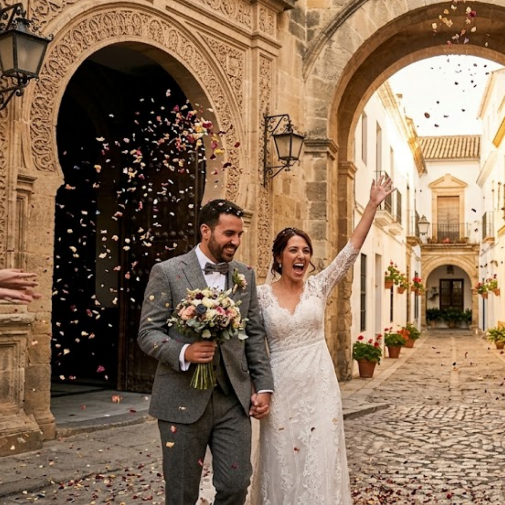 Invitados de boda capturando momentos espontáneos con sus teléfonos